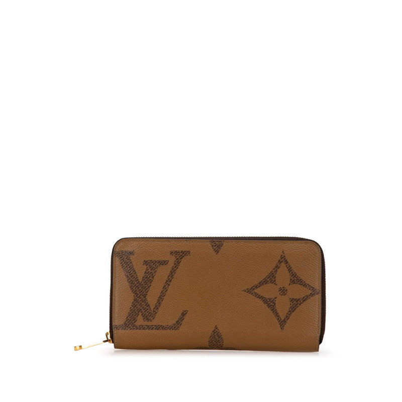 Louis Vuitton Monogram Giant Zippy Wallet Brown