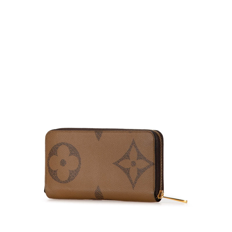 Louis Vuitton Monogram Giant Zippy Wallet Brown