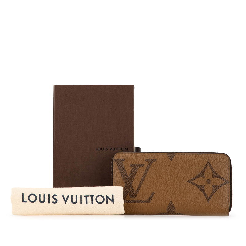 Louis Vuitton Monogram Giant Zippy Wallet Brown