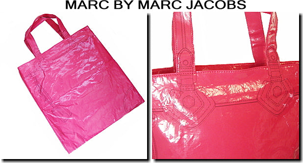 Marc Jacobs Canvas Shopping Bag Fake Art Pink in Pristine Condition