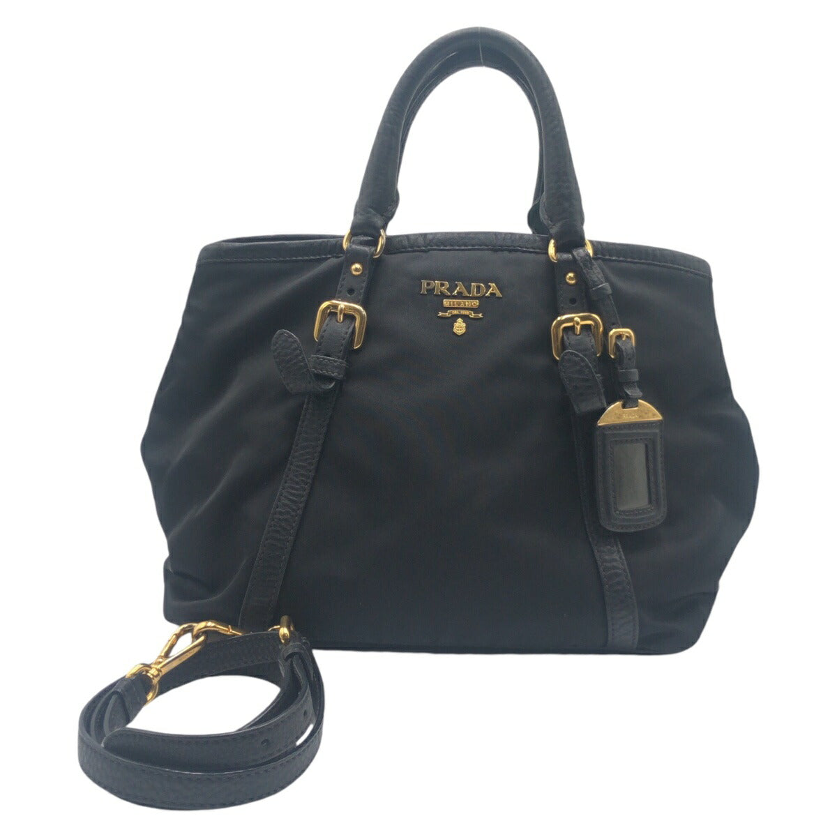 Prada Nylon Leather Tessuto 2WAY Bag