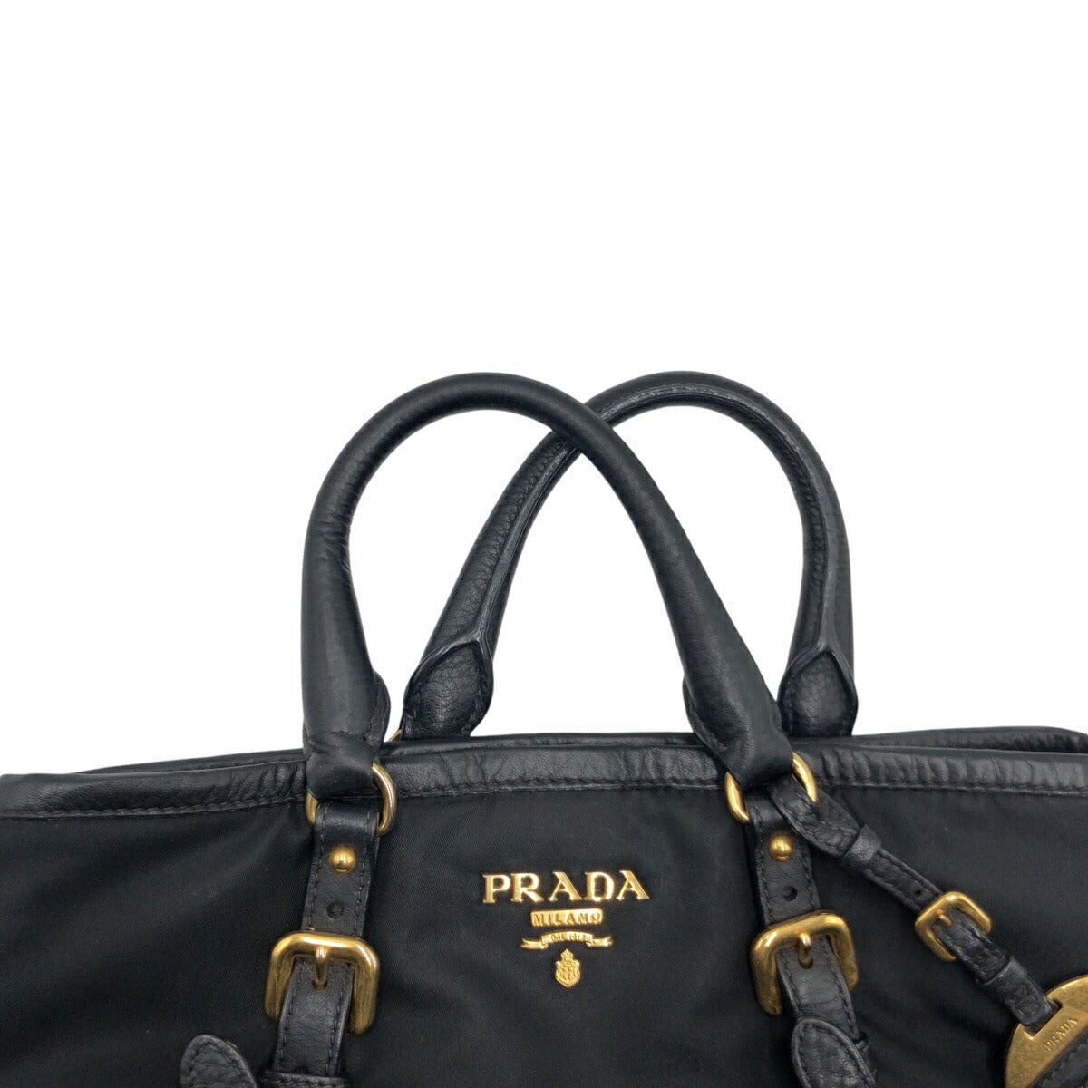 Prada Nylon Leather Tessuto 2WAY Bag