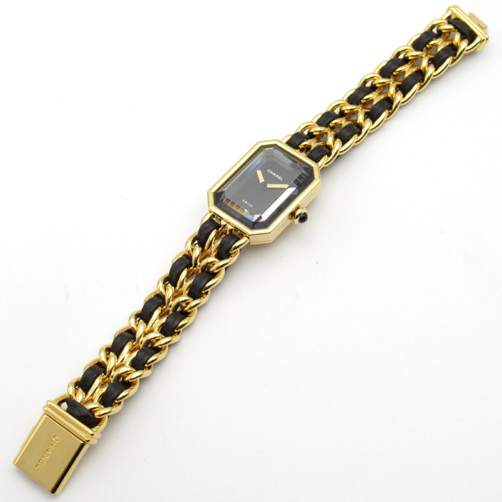 Chanel Premiere M Watch Gold Plated Leather