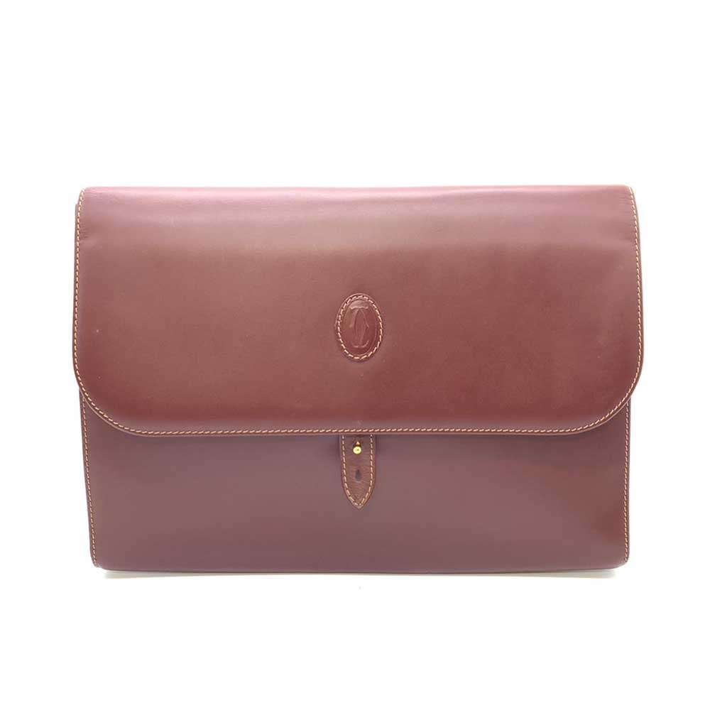 Cartier Must Line Leather Clutch Bag