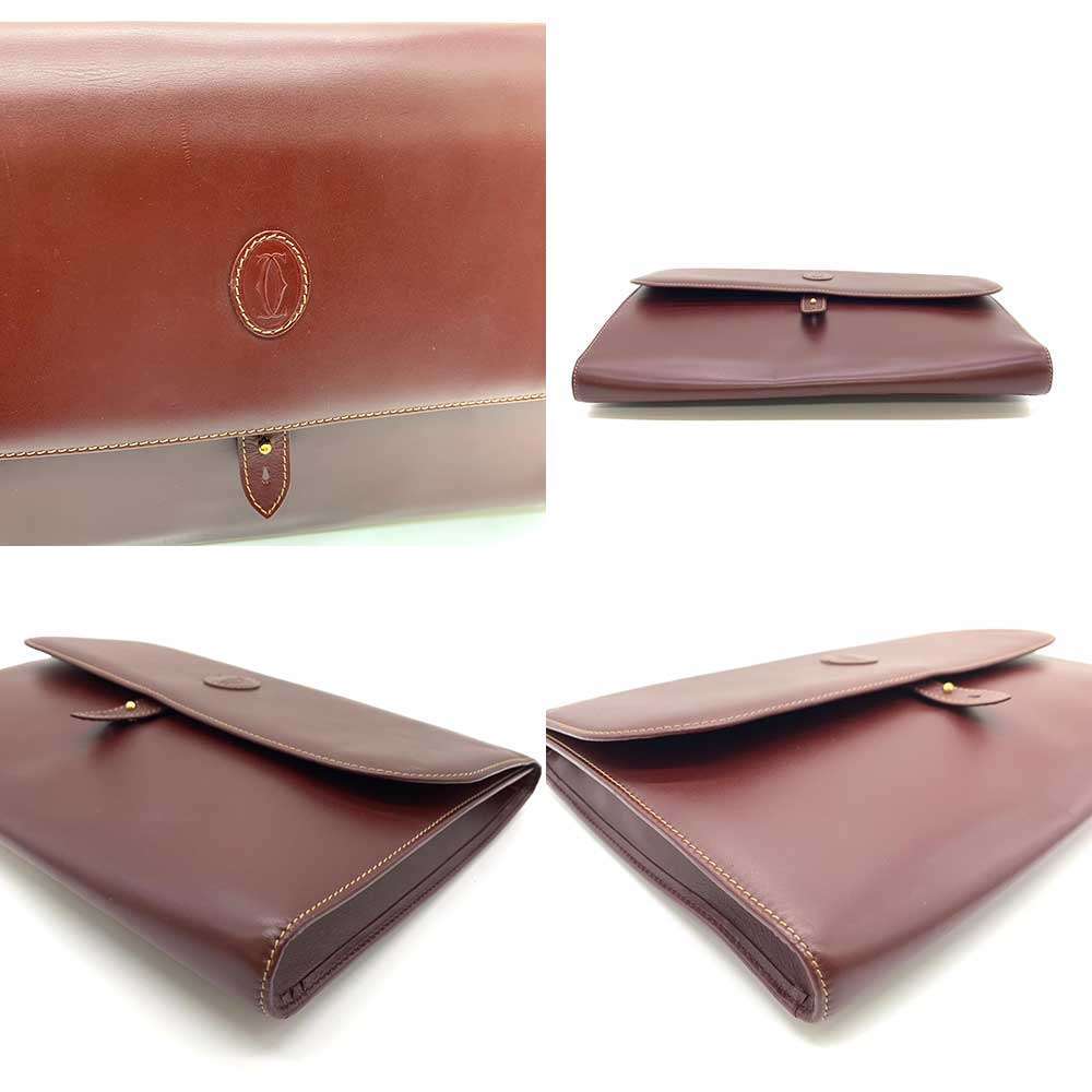 Cartier Must Line Leather Clutch Bag