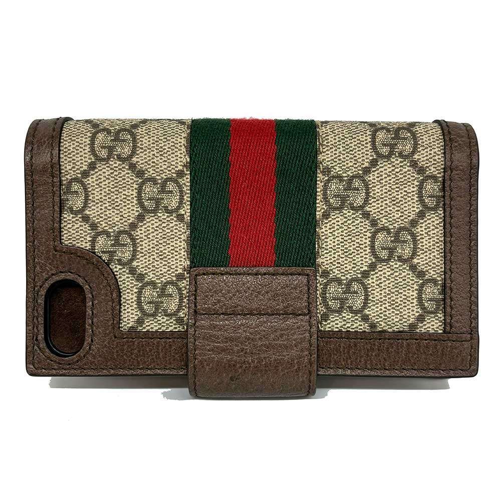 Gucci GG Supreme iPhone SE Case Chain Shoulder Bag