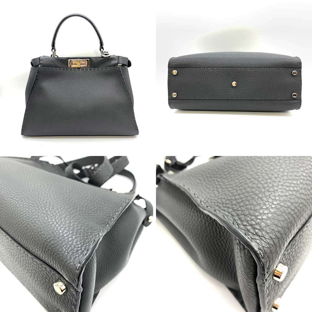 Fendi Peekaboo Selleria Medium Leather Handbag 8BN290 in Very Good Condition