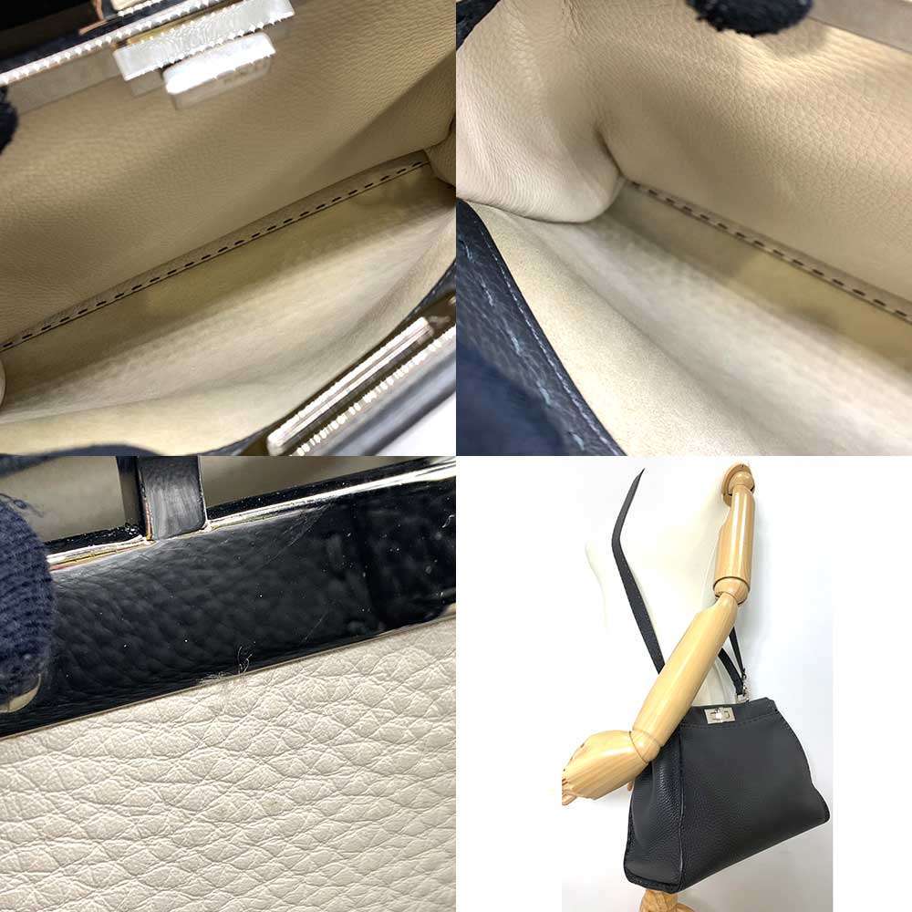 Fendi Peekaboo Selleria Medium Leather Handbag 8BN290 in Very Good Condition