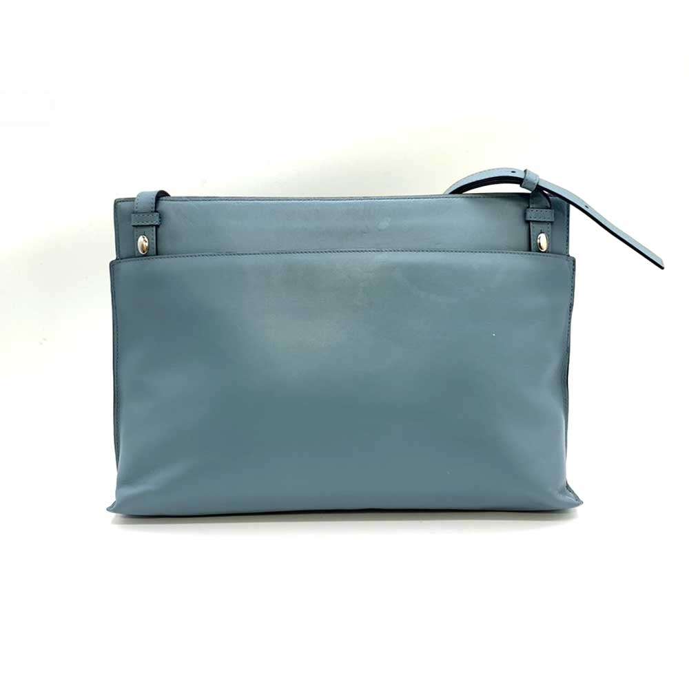 Loewe Leather Anagram Crossbody Bag Blue