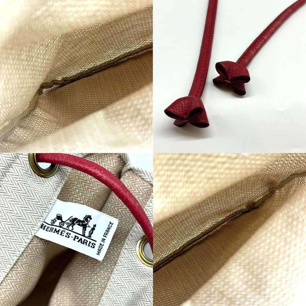 Hermes Aline PM Cotton Leather Shoulder Bag