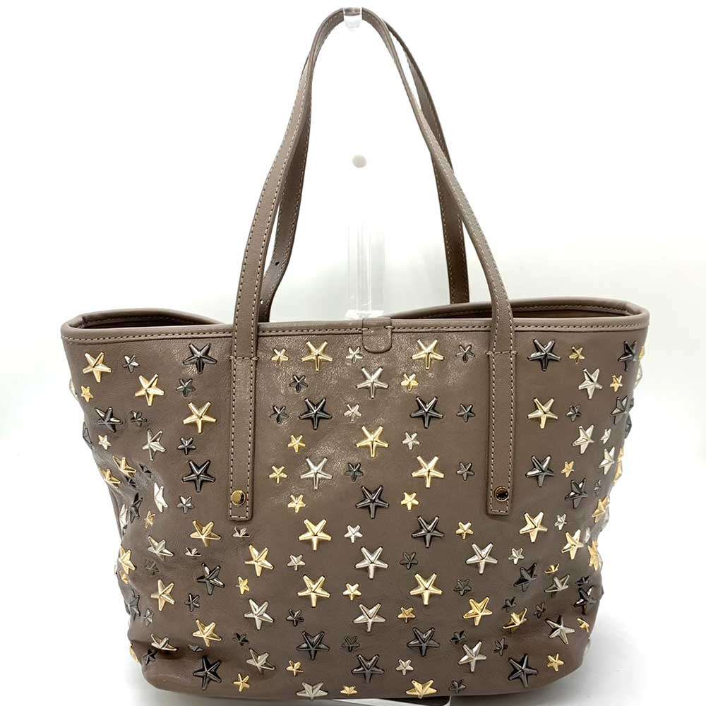 Jimmy Choo Leather Studded Sasha S Tote Bag