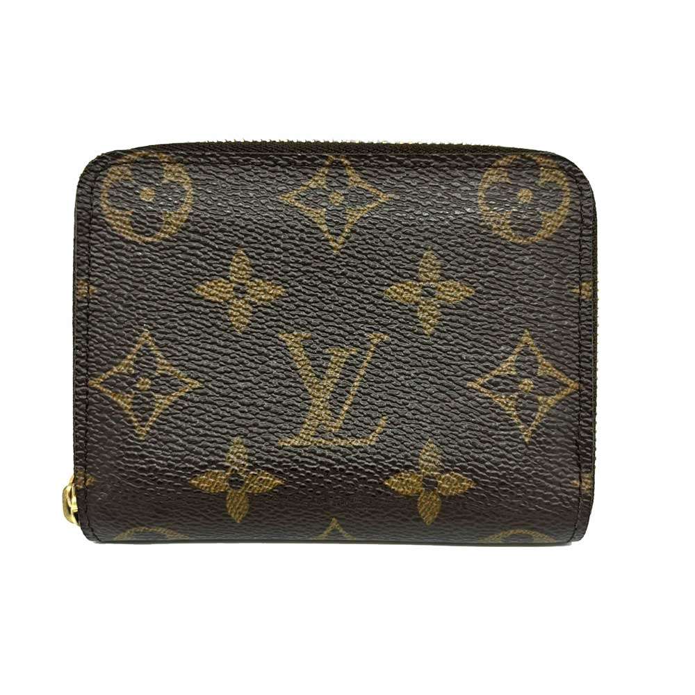 Louis Vuitton Monogram Coin Purse Brown Gold M60067 in Very Good Condition