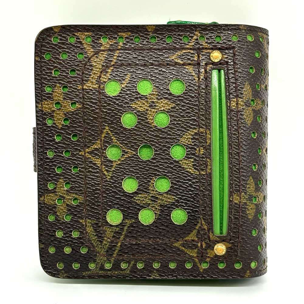 Louis Vuitton Monogram Canvas Compact Zip Wallet M95218 in Very Good Condition