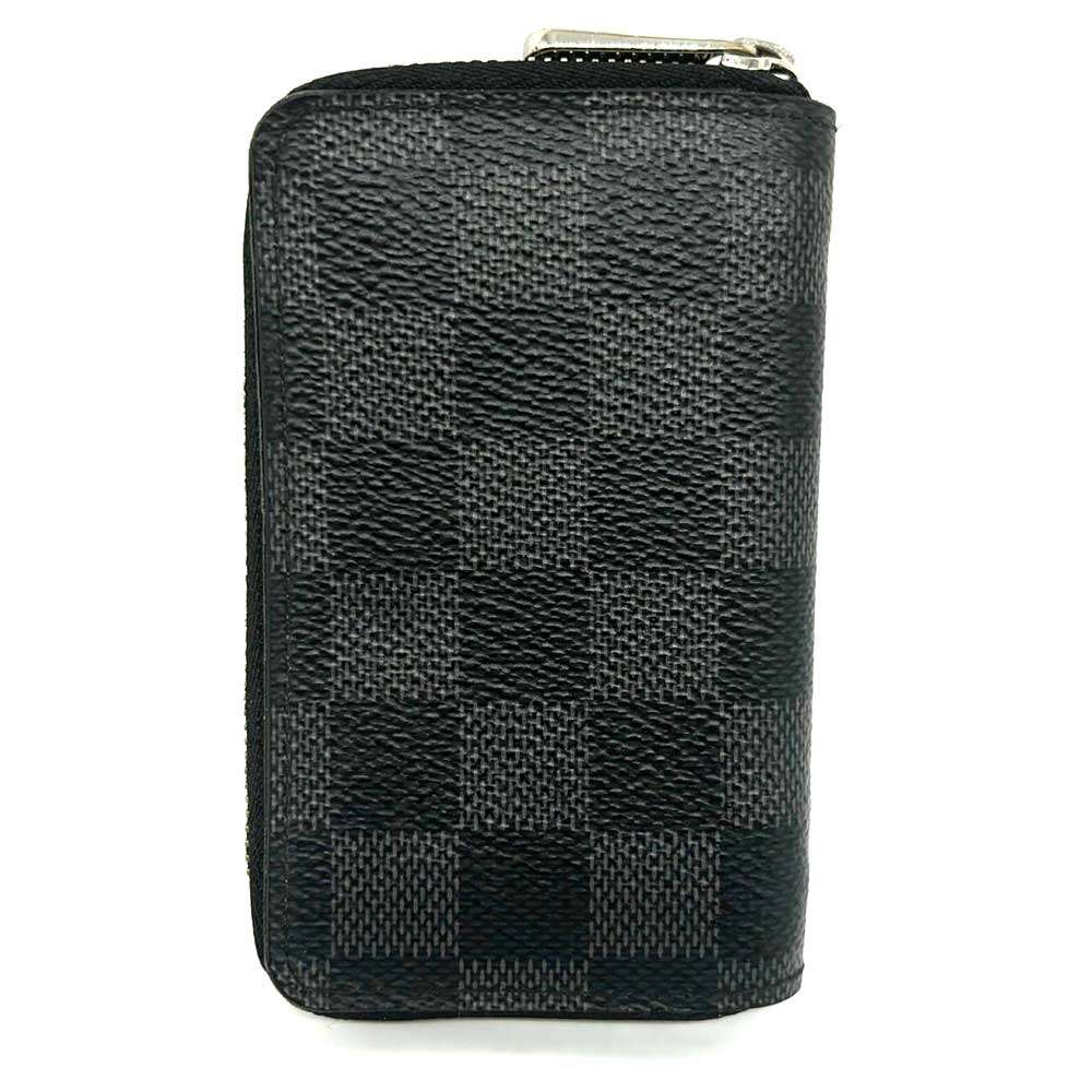 Louis Vuitton Damier Graphite Zippy Coin Purse Wallet in Very Good Condition