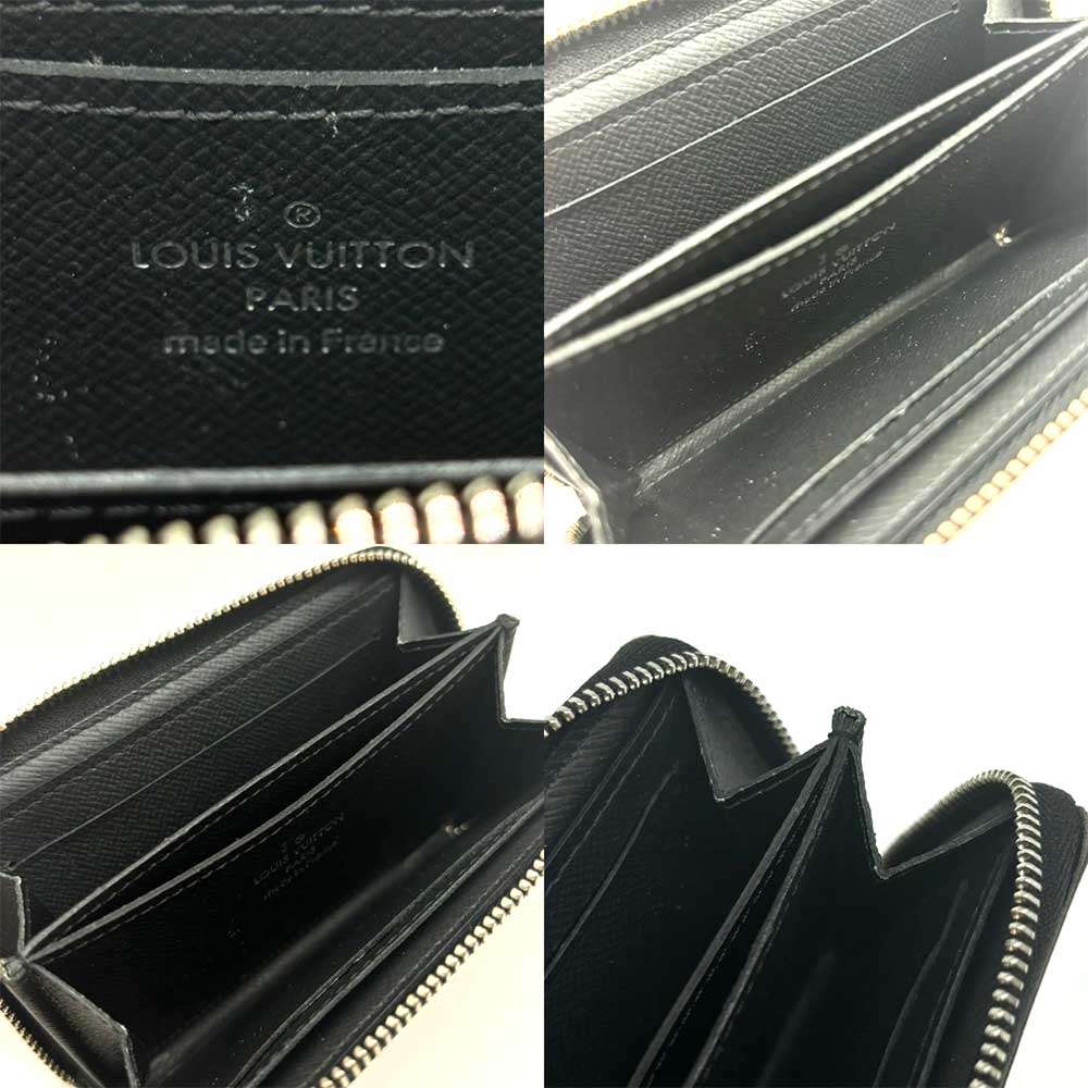 Louis Vuitton Damier Graphite Zippy Coin Purse Wallet in Very Good Condition