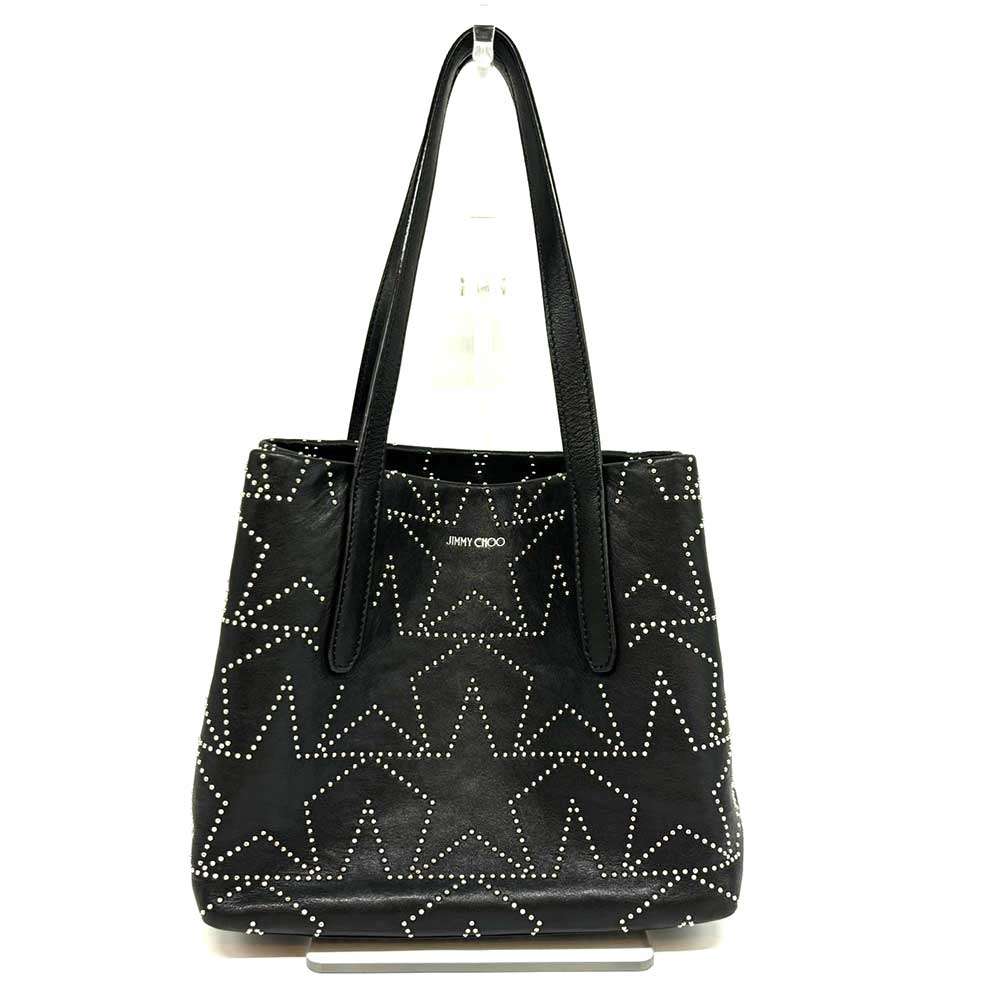 Jimmy Choo Leather Graphic Star Tote Bag in Very Good Condition