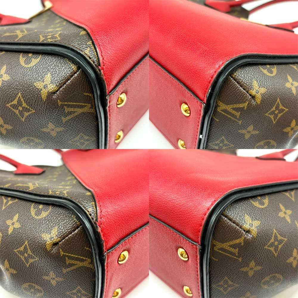 Louis Vuitton Monogram Canvas Leather Kimono MM Tote Bag M40459 in Very Good Condition