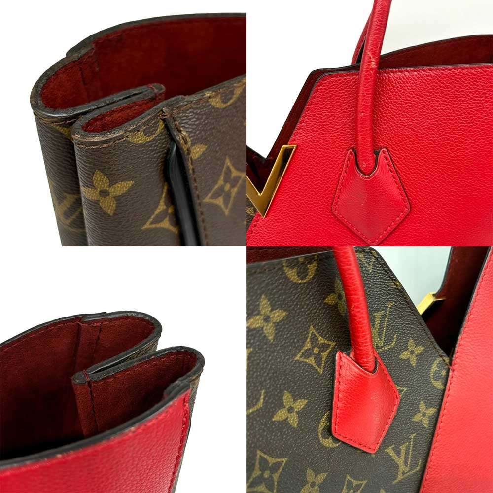 Louis Vuitton Monogram Canvas Leather Kimono MM Tote Bag M40459 in Very Good Condition