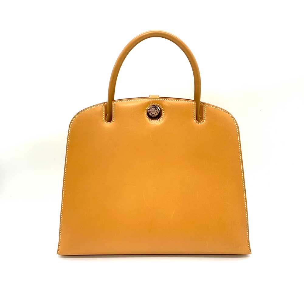 Hermes Dalvy MM Brown Leather Handbag