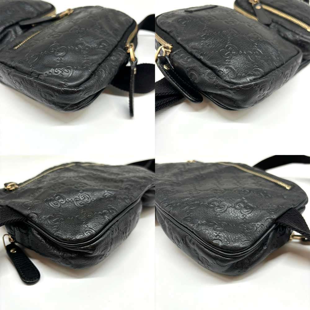 Gucci Shima Leather Waist Pouch 213317 in Very Good Condition