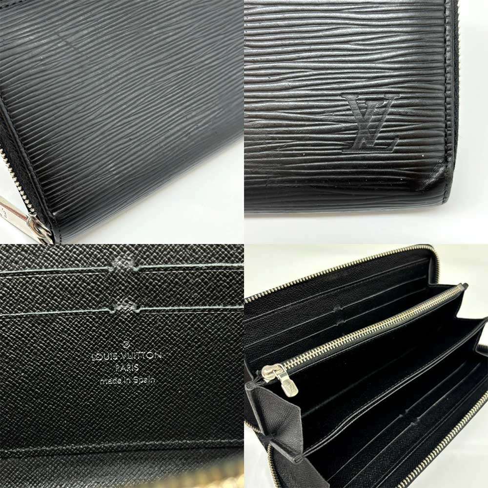 Louis Vuitton Epi Zippy Wallet Black