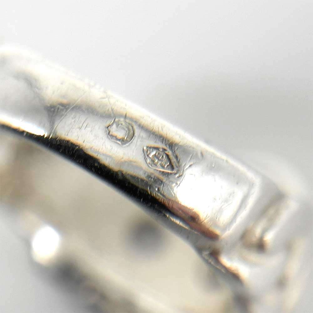 Hermes Diane Ring Silver 925 Size 13 in Great Condition