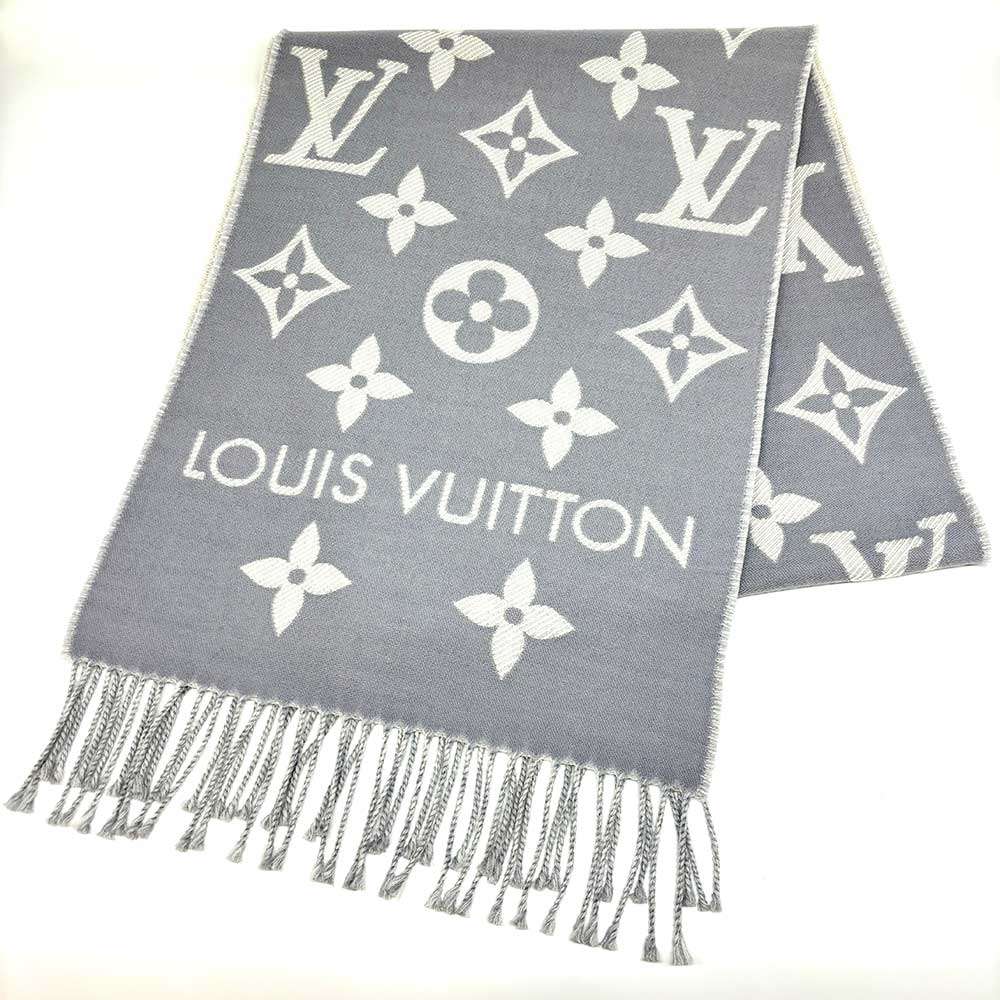 Louis Vuitton Wool Scarf LV Essential M77727 in Great Condition