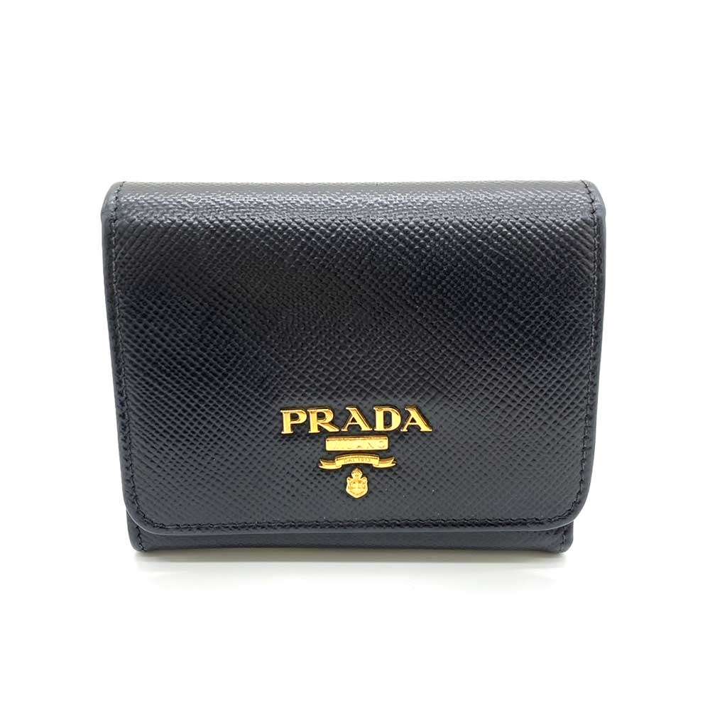 Prada Saffiano Tri-fold Mini Wallet 1MH176