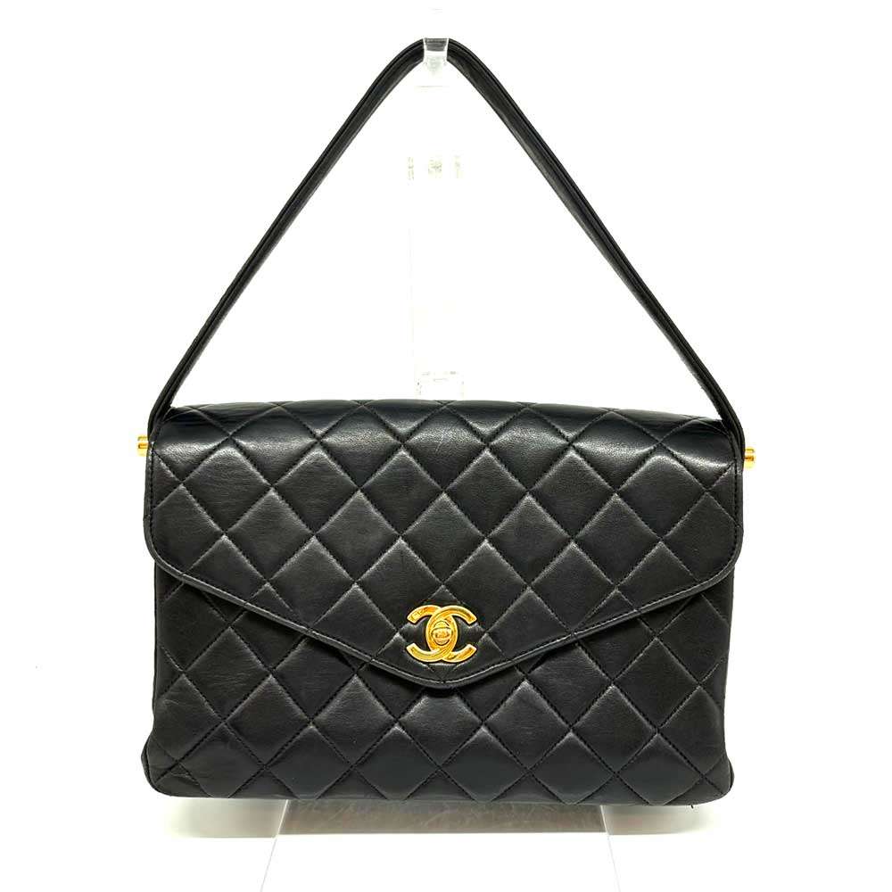 Chanel Matelasse Lambskin Top Handle Handbag in Very Good Condition