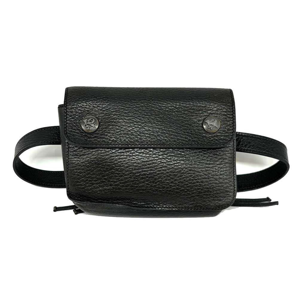 Hermes Green Leather Shoulder Bag Waist Pouch