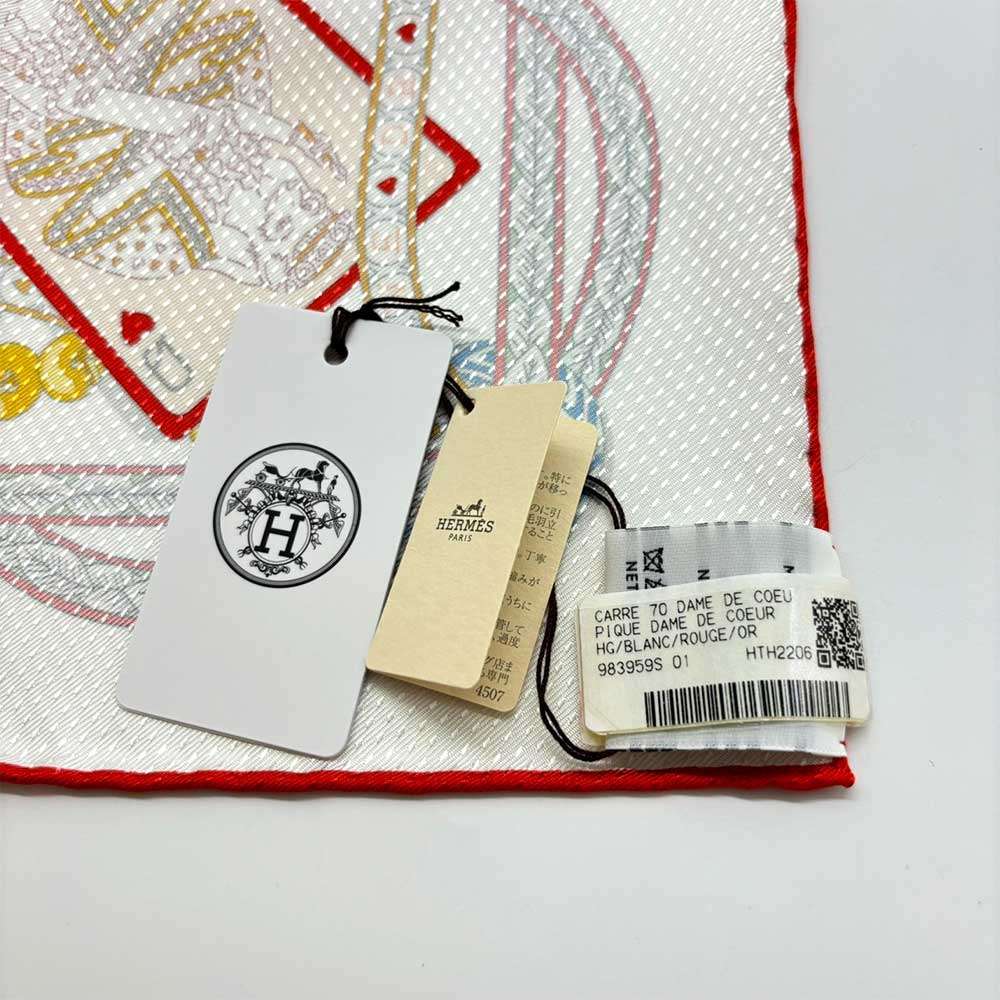 Hermes Silk Scarf 22AW Queen of Hearts