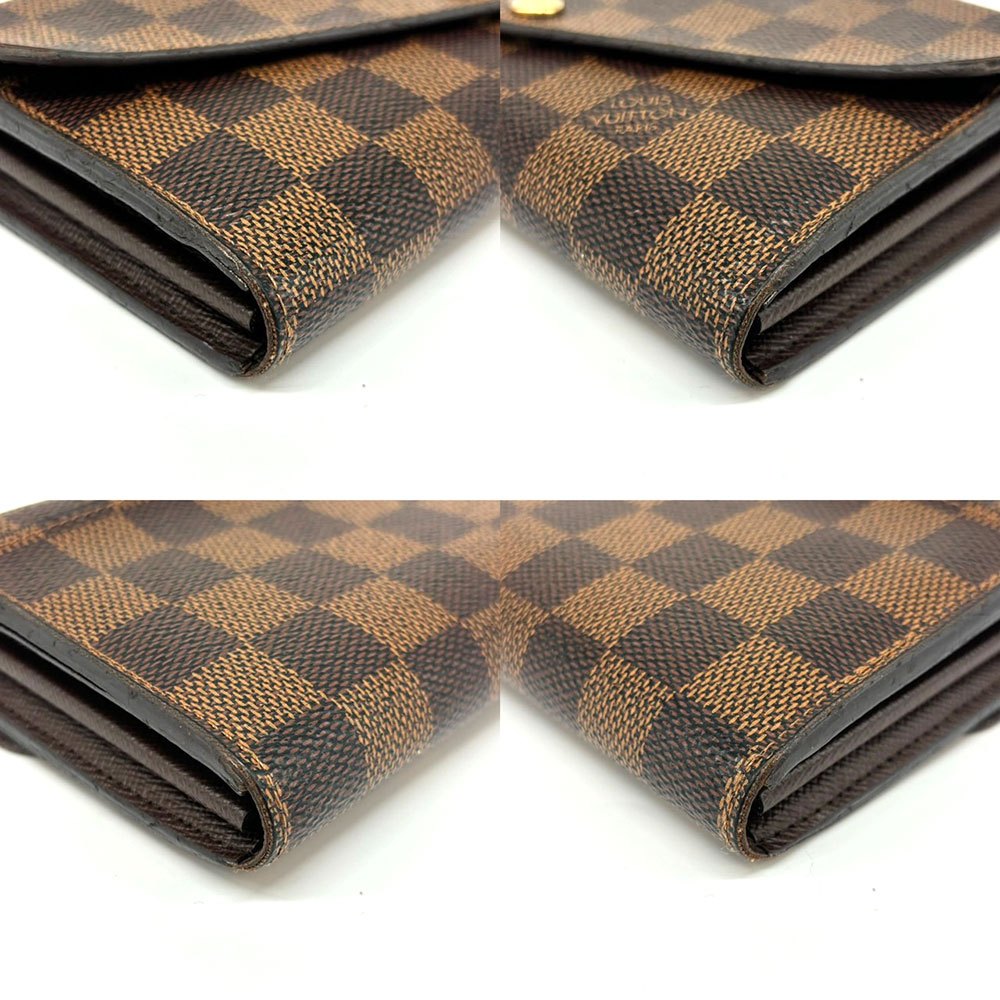 Louis Vuitton Damier Ebene Sarah Long Wallet N63209