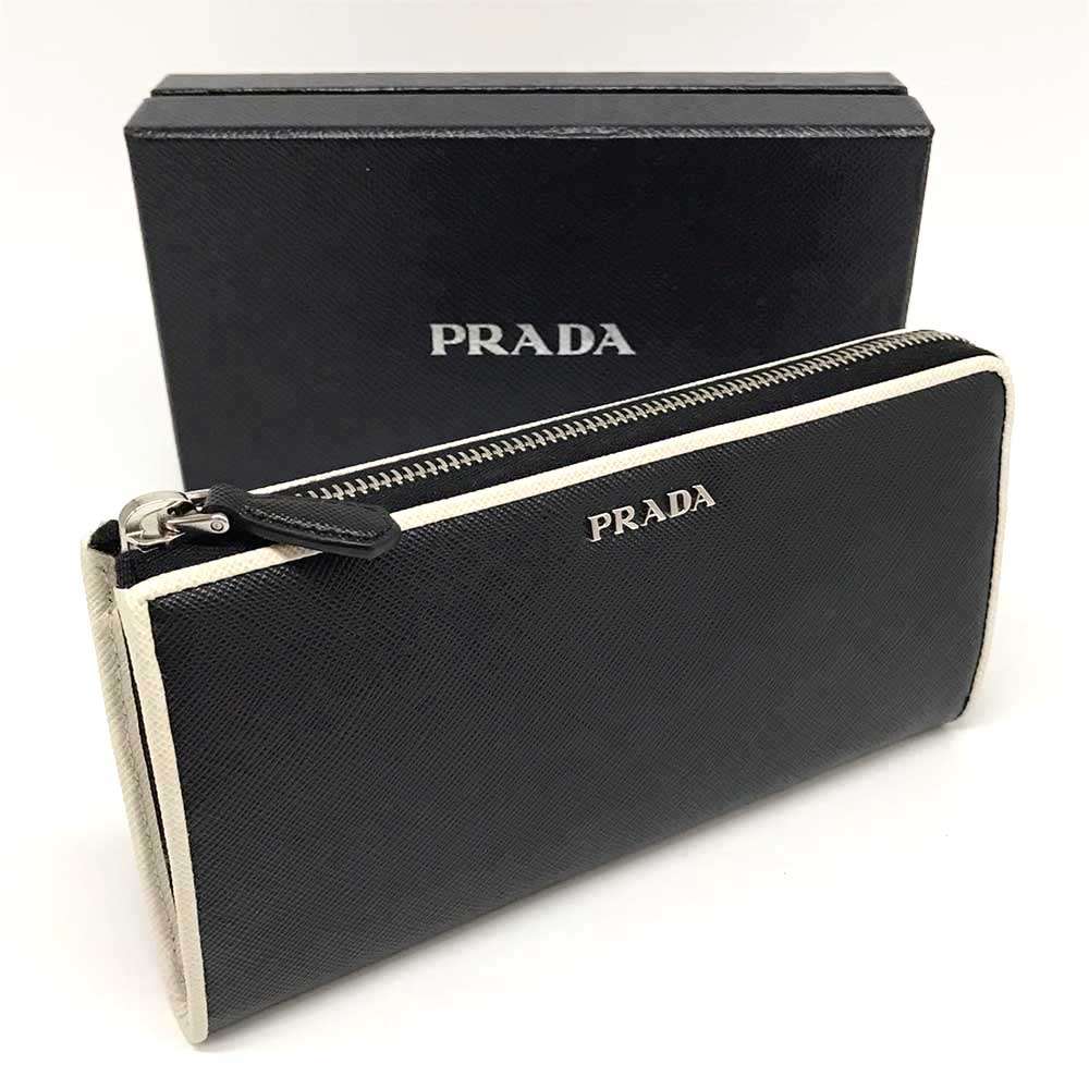 Prada Saffiano Leather Long Wallet 1ML183