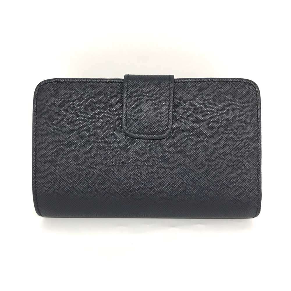 Prada Saffiano Leather Bifold Wallet 1ML225 in Very Good Condition