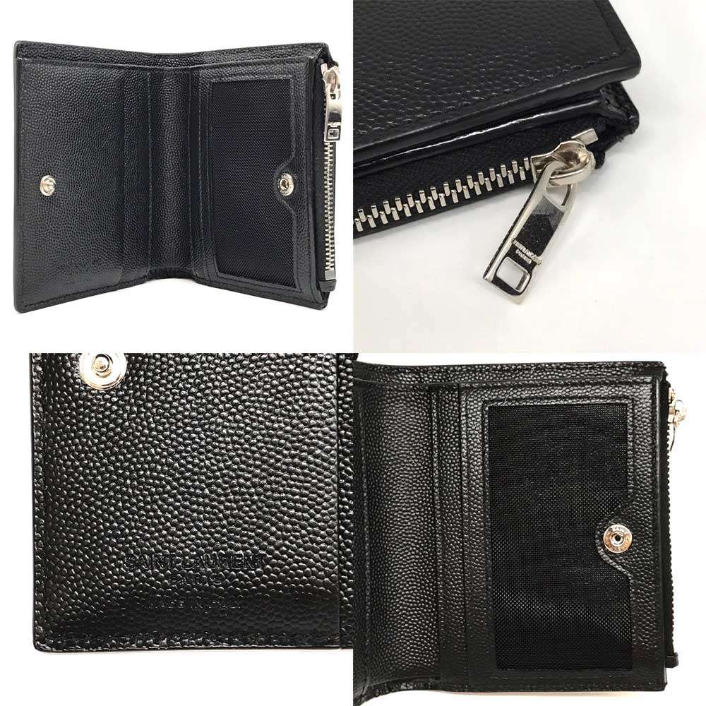 Yves Saint Laurent Compact Wallet Black