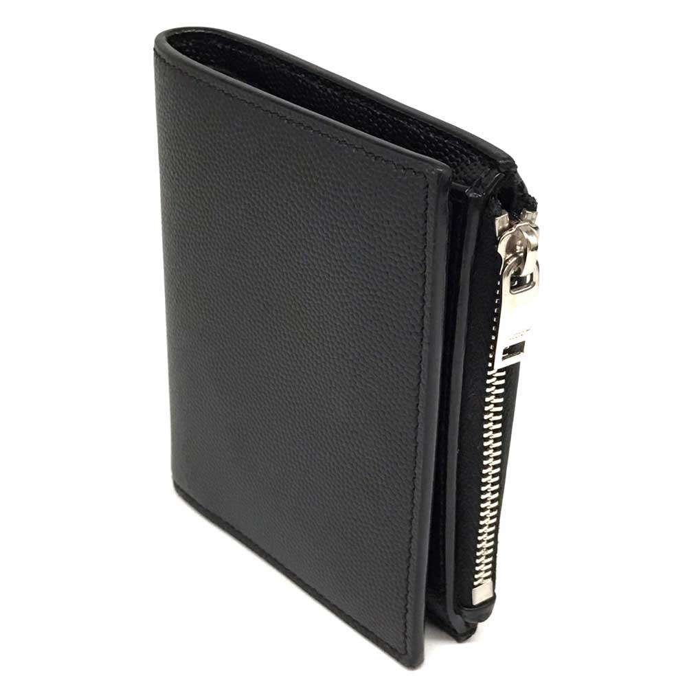 Yves Saint Laurent Calfskin Compact Wallet 575789 in Great Condition