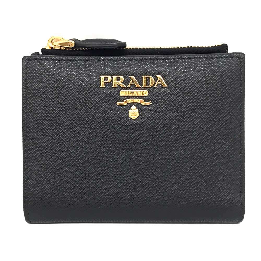 Prada Saffiano Leather Bifold Wallet 1ML023 in Great Condition