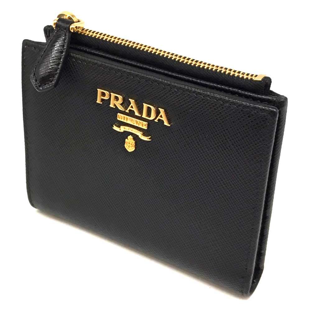 Prada Saffiano Leather Bifold Wallet 1ML023 in Great Condition