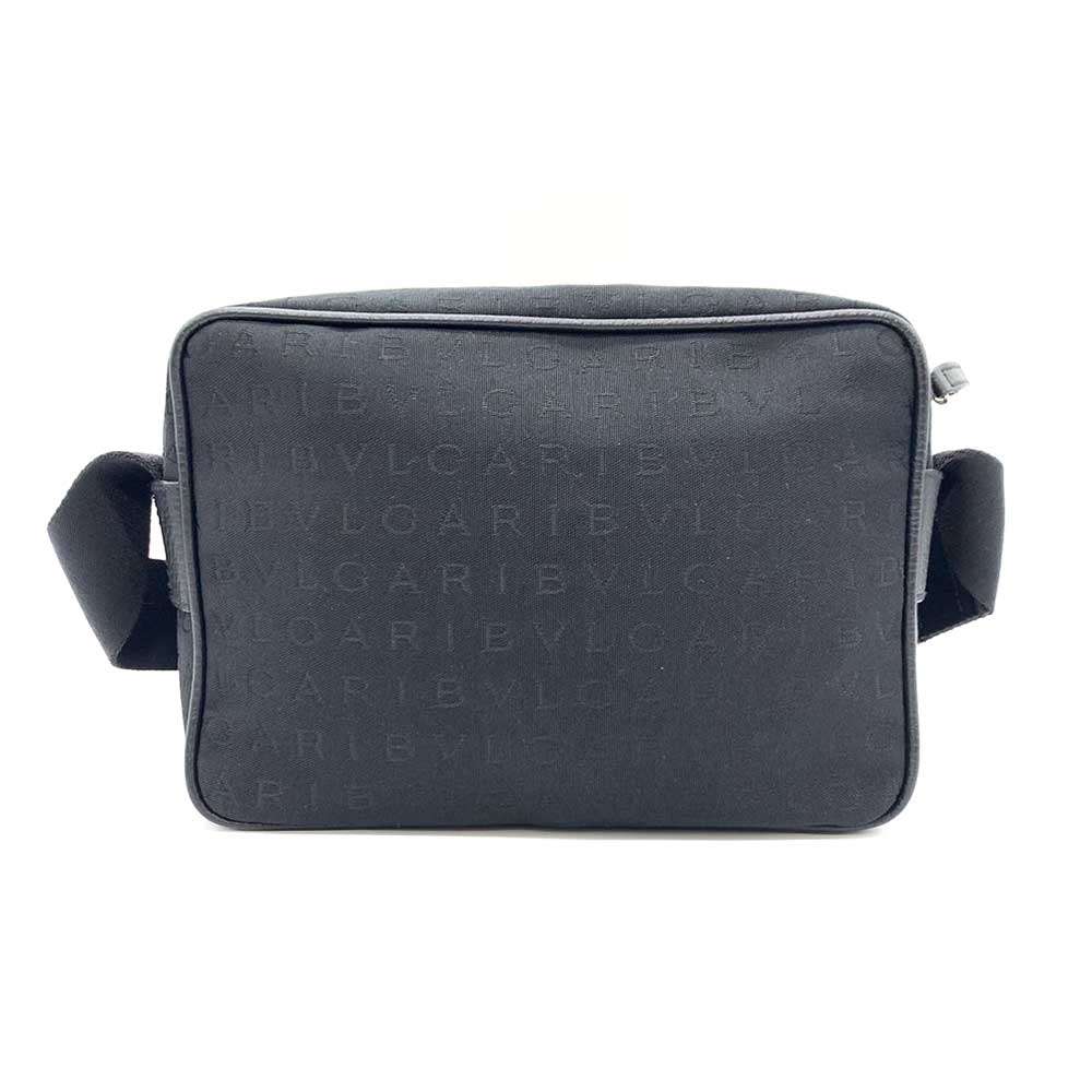 Bvlgari Canvas Logo Mania Shoulder Bag