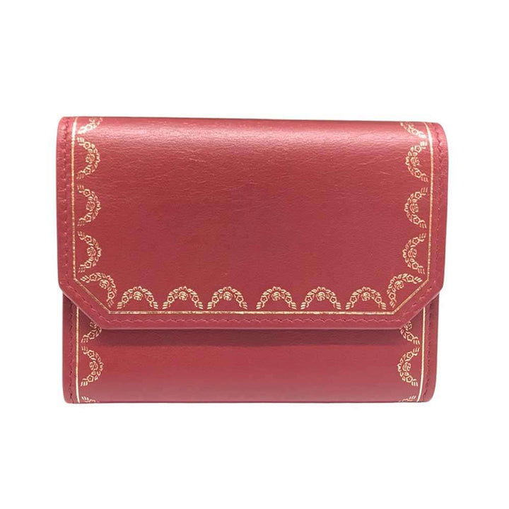 Cartier Mini Multi Wallet Calfskin Bordeaux in Very Good Condition