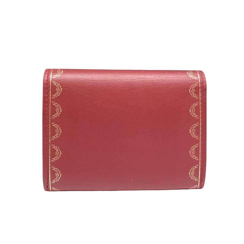 Cartier Mini Multi Wallet Calfskin Bordeaux in Very Good Condition