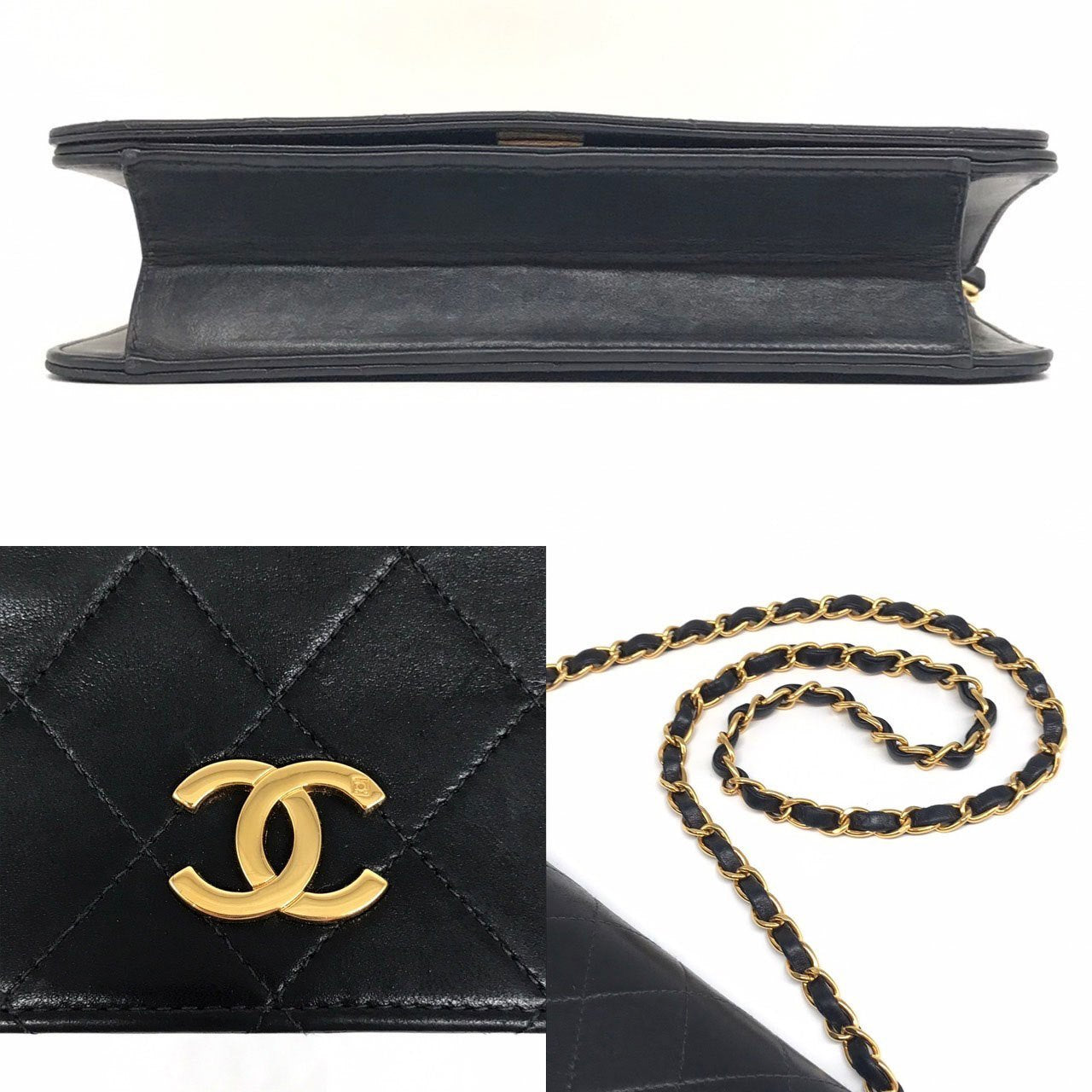 Chanel Lambskin Matelasse Single Chain Shoulder Bag