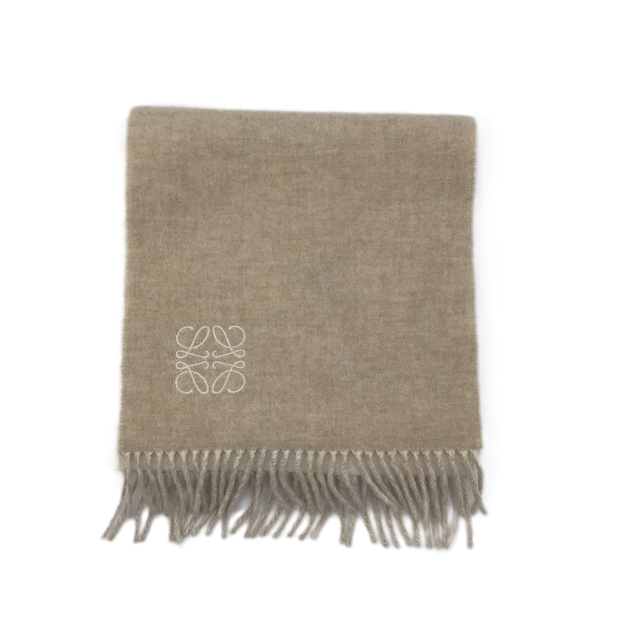 Loewe Wool Cashmere Bicolor Scarf Anagram