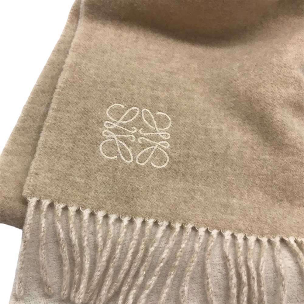 Loewe Wool Cashmere Bicolor Scarf Anagram