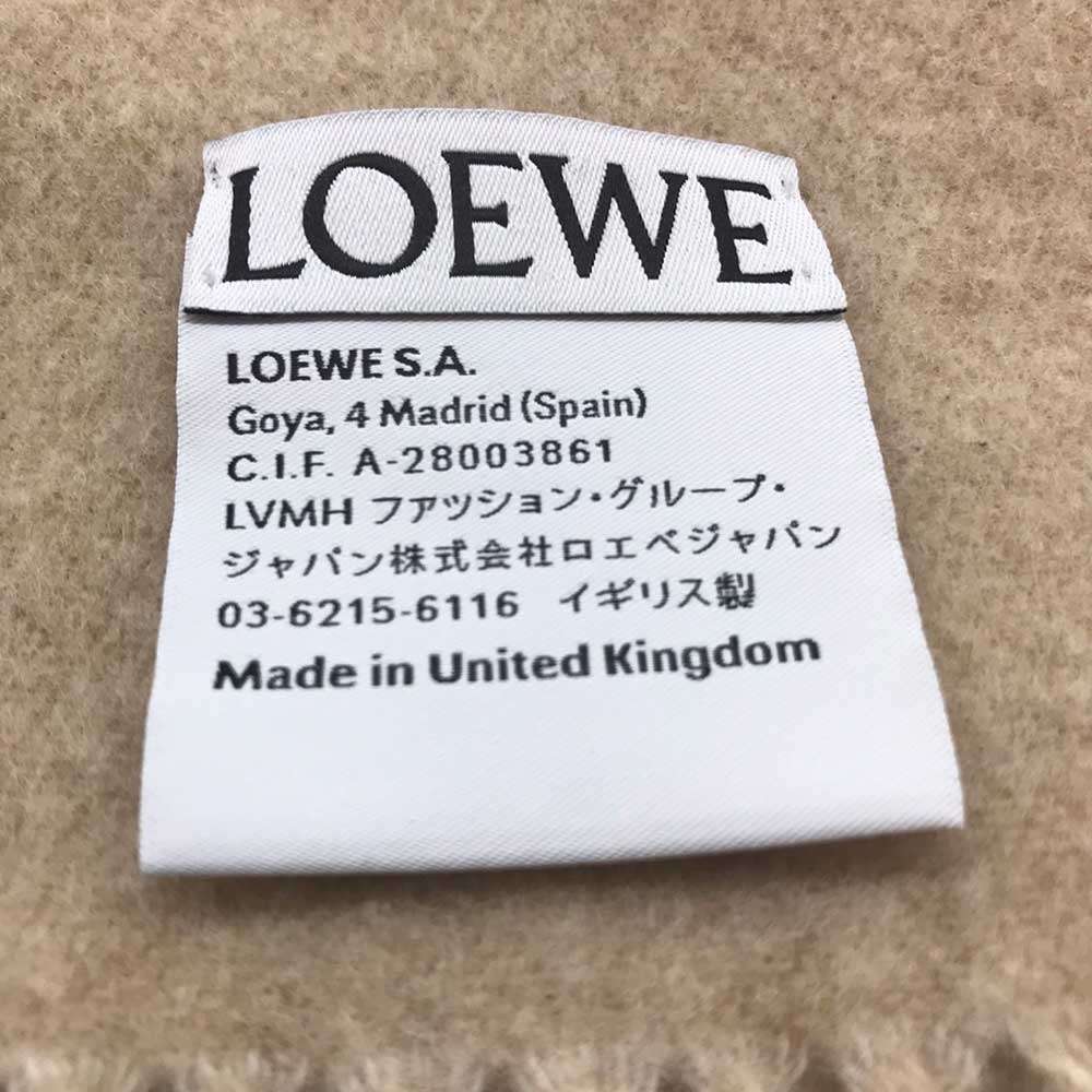 Loewe Wool Cashmere Bicolor Scarf Anagram