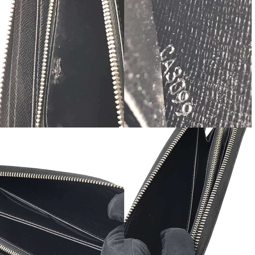 Louis Vuitton Epi Zippy Wallet Black Leather