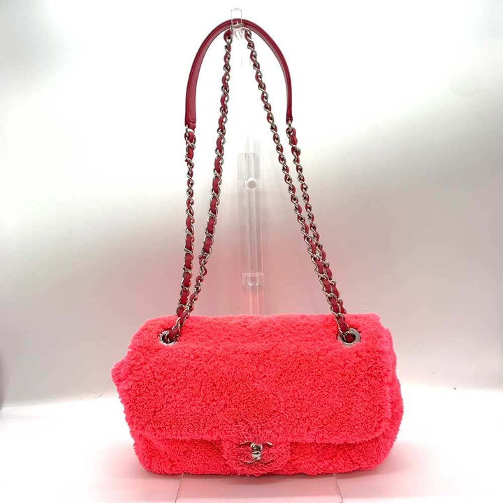 Chanel Chain Shoulder Bag Pink 2way