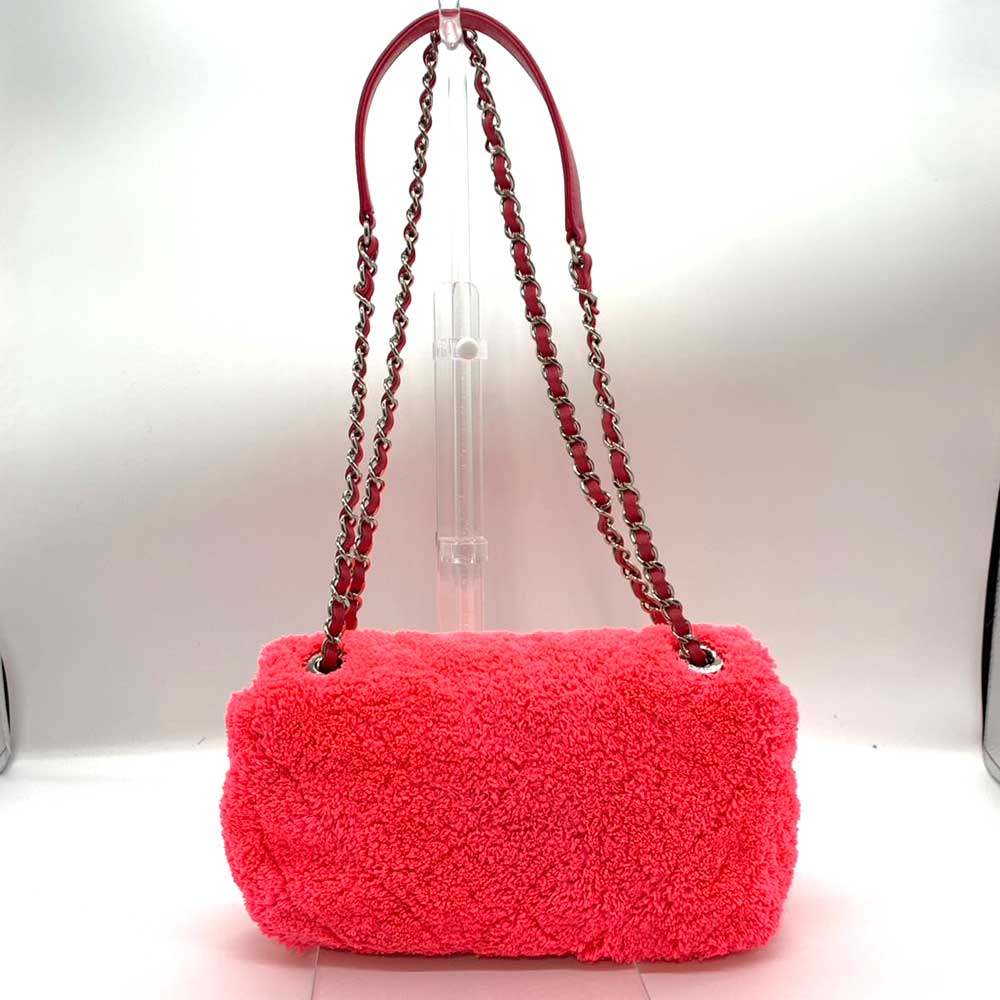 Chanel Chain Shoulder Bag Pink 2way