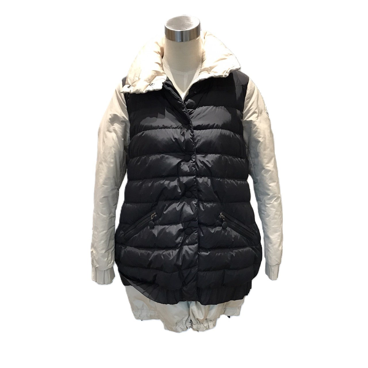 Moncler CHALLIER Down Jacket Ivory Black