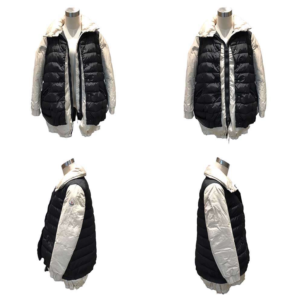 Moncler CHALLIER Down Jacket Ivory Black